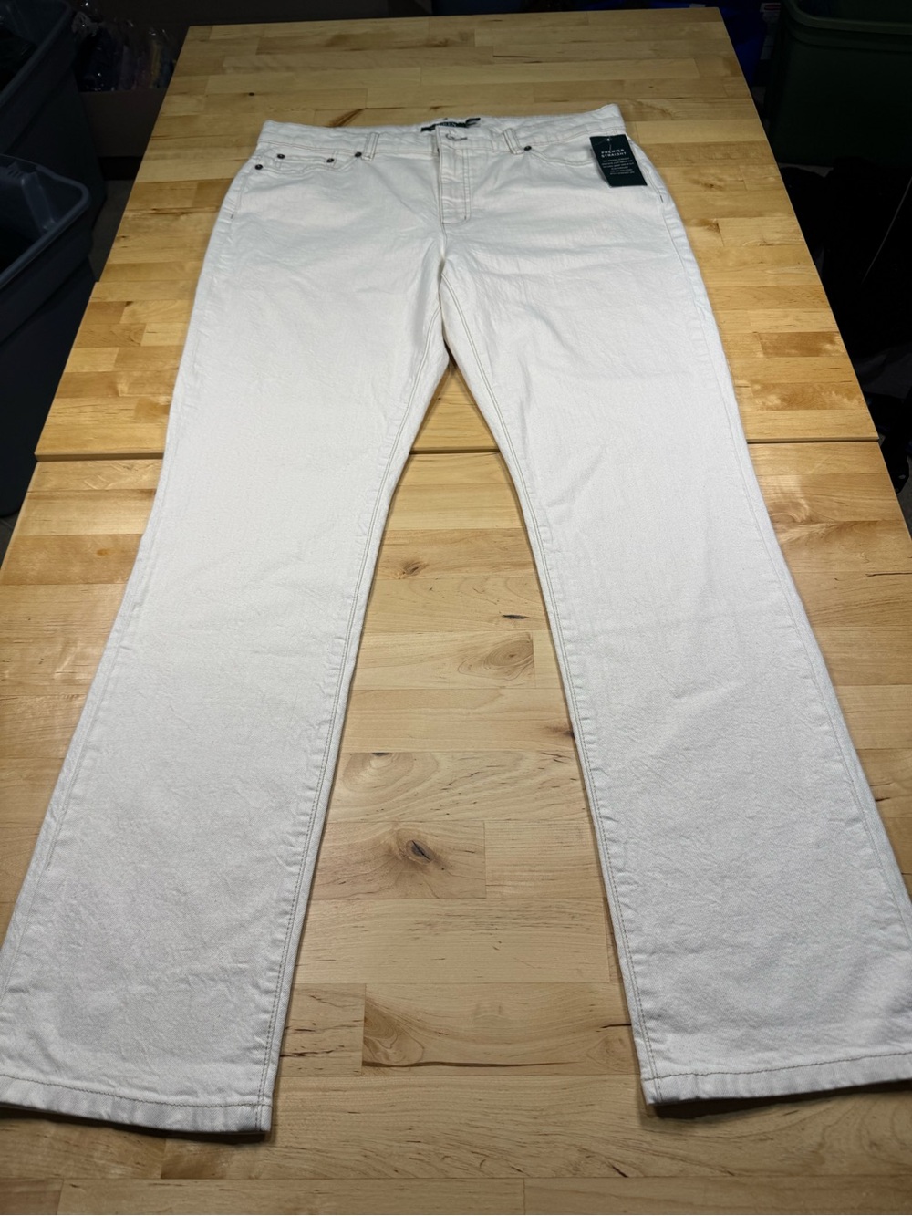Ralph Lauren Women’s Premier Straight Denim in Cream
